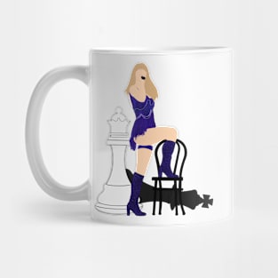 Midnights Blurple Scalloped Bodysuit x Chess Pieces Mug